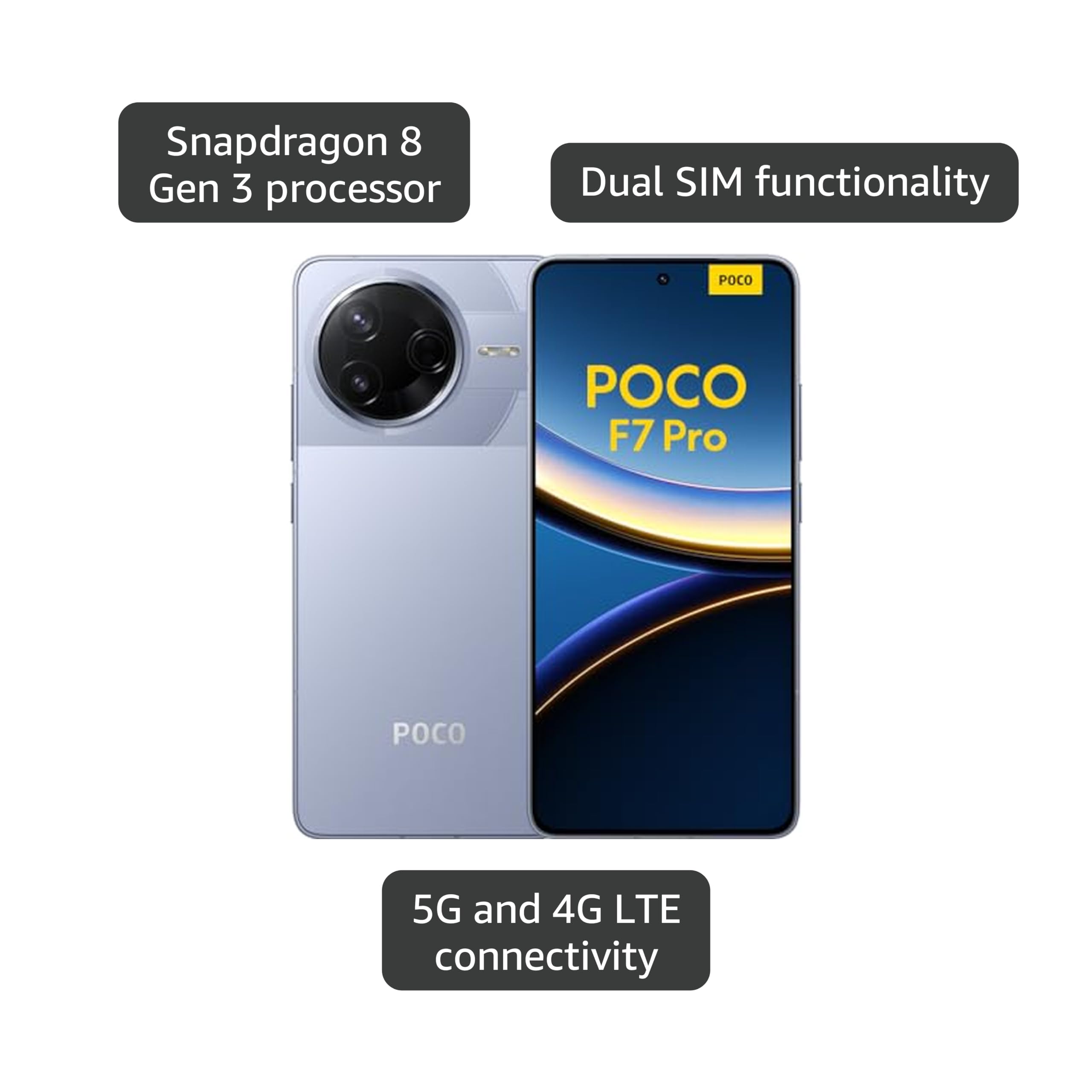 Amazon.com: XIAOMI Poco F7 PRO 5G + 4G LTE (for Tmobile Mint Tello