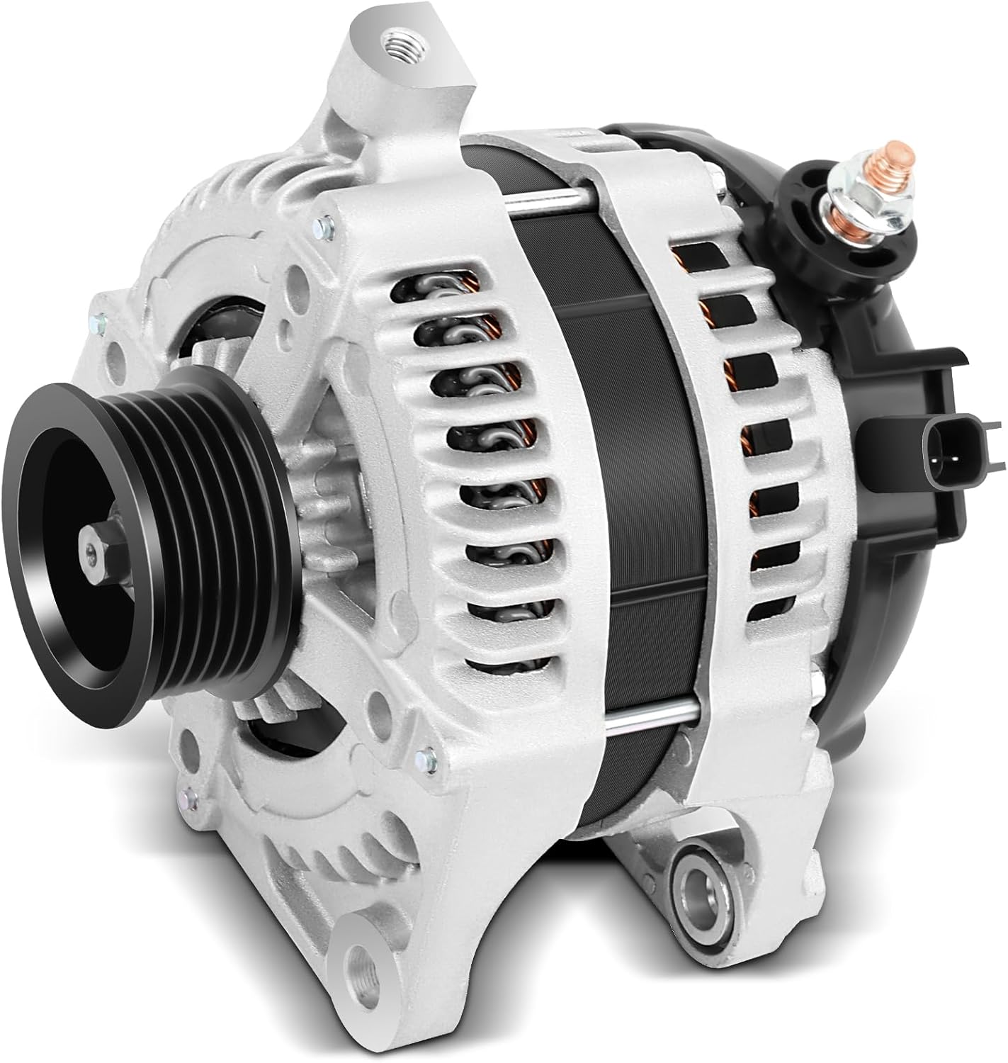 Alternator Fit for V6 3.8L Chrysler Town & Country for Dodge Grand Caravan V6 3.8L 2008-2010 for Jeep Wrangler 2009-2011 for Volkswagen Routan 2009-2010, Replace 04801304AA 11295 AL6462X