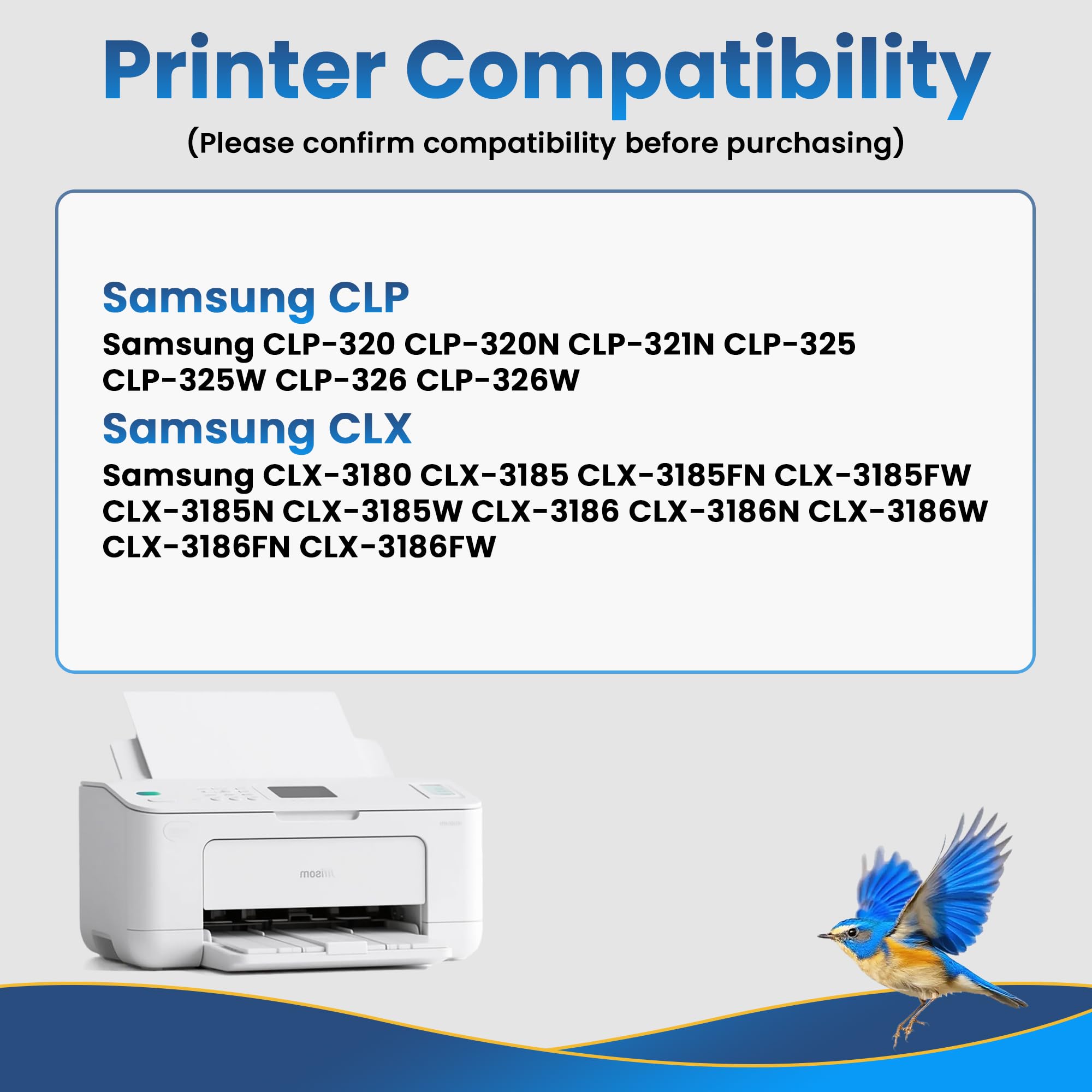 CLT-407 CLT-409S Multipack Toner pour Samsung CLP-320 CLT-407S