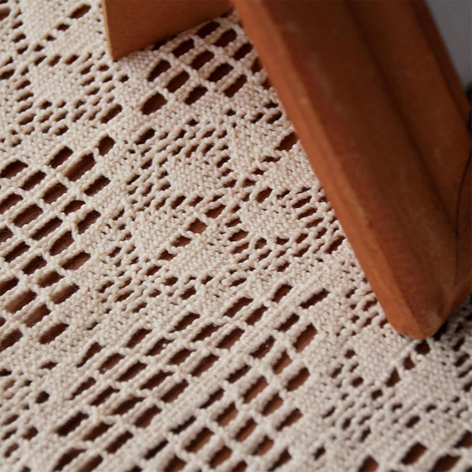 Hsvanyr Farmhouse Thin Table Runner Dresser Scarf Covers Runners Floral Doilies 5x86inch Long Dining Table Protector Wedding Favor Themed Decorations Beige Color Easy to Clean