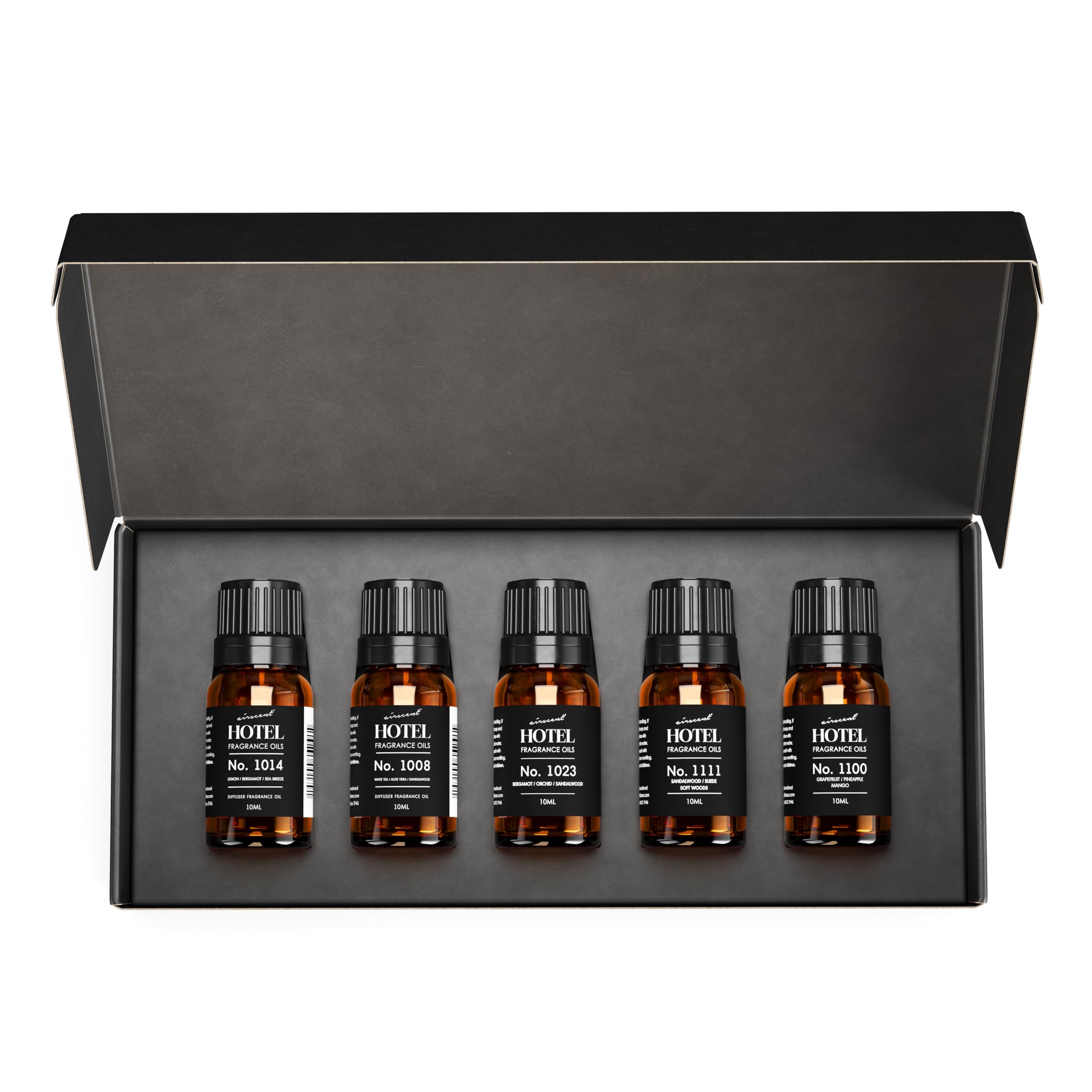 AirScent Hotel Diffuser Oil Gift Set - Buyers’ Best Picks - 10 mL, 0.34 fl oz Hotel Fragrance Oil Gift Set - Inspired by The Baccarat NYC, My Way and Capri Brezza and Other Hotel Scents