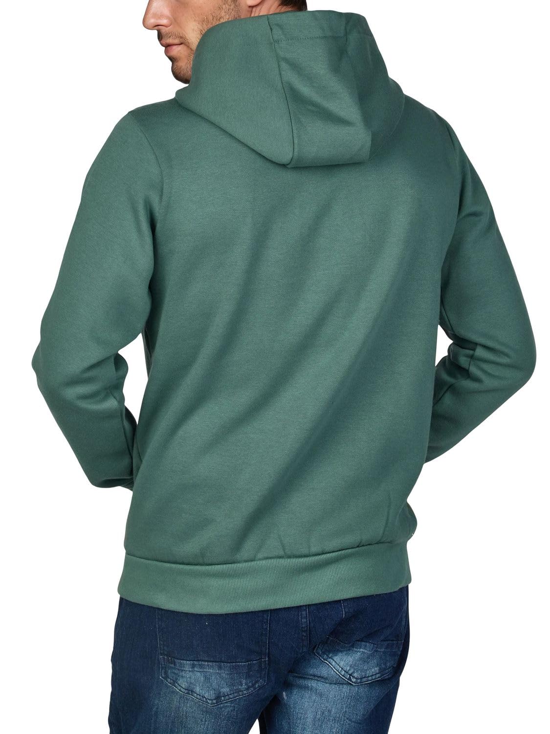 riverso RIVJulian - Sudadera con capucha para hombre, con bolsillo tipo canguro, cuello cruzado, de algodón, gris, verde, rojo, azul, negro, S, M, L, XL, 2XL, 3XL, 4XL, 5XL