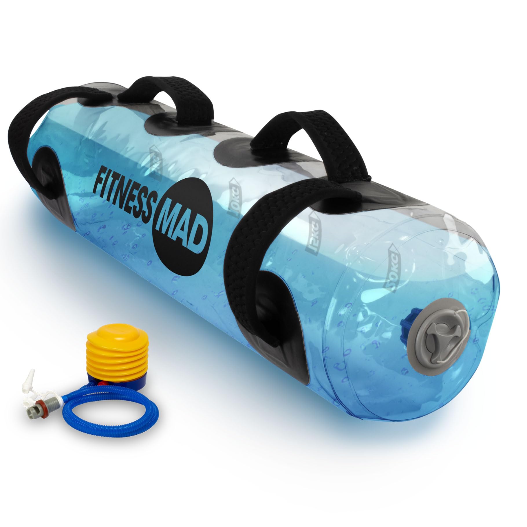 Fitness Mad Aqua Bag for Workouts 0-20KG | Portable Water Weight Bag for Strength Training & Balance | Sandbag alternative for Home Gym & Outdoor Use