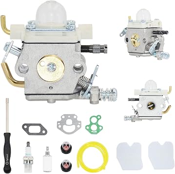 WTA-33-1 Carburetor Kit C1M-K77 C1M-K76 for Walbro WTA-33-1 Echo PB-250 Leaf Blower Carb Replace A021001881 A021001882 P05412001001 Carburetor Trimmer with Maintenance Kit Weed Eater Carb Rebuild Kit