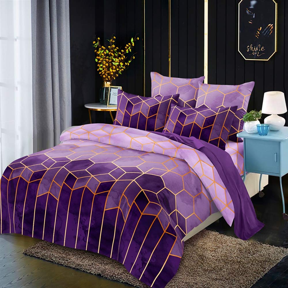 Parure de lit double fini les draps qui glissent avec la housse 200x230