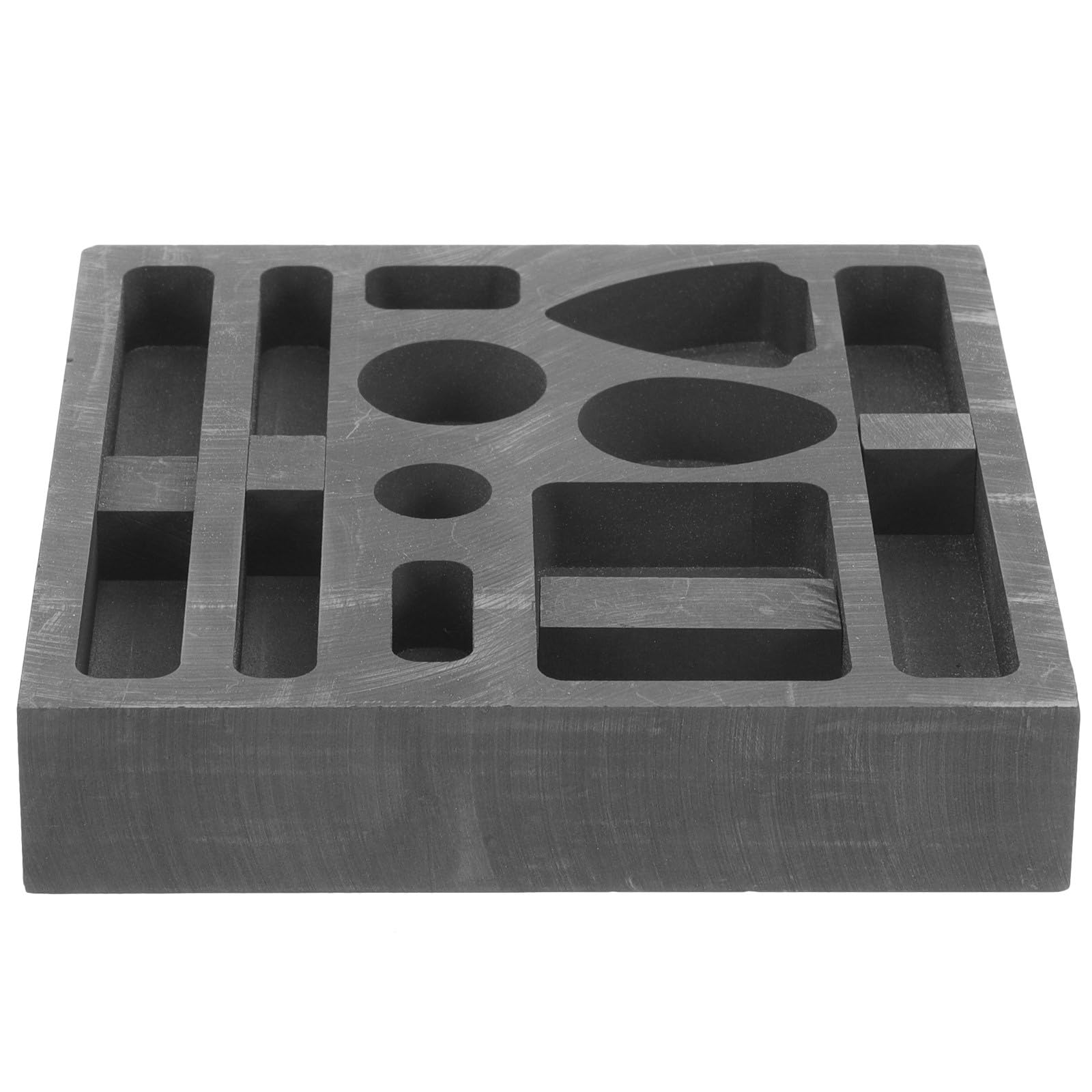 Moule en graphite 10 trous pour fusion alliages et fonte métaux précieux Healvian