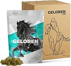 Horse Additives for Joints HA - Hyaluronic Acid - Natural Jelly Cubes for Horses, for Supply of Ligaments and Joints Apple 3 x 450 g