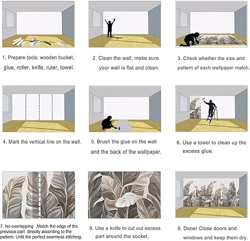 Miniatura 9 de Mural de pared de flores, papel tapiz 3D de peonía rosa y beige para baño, sala de estar, dormitorio, 155 x 103 pulgadas (no se pega ni se pega)