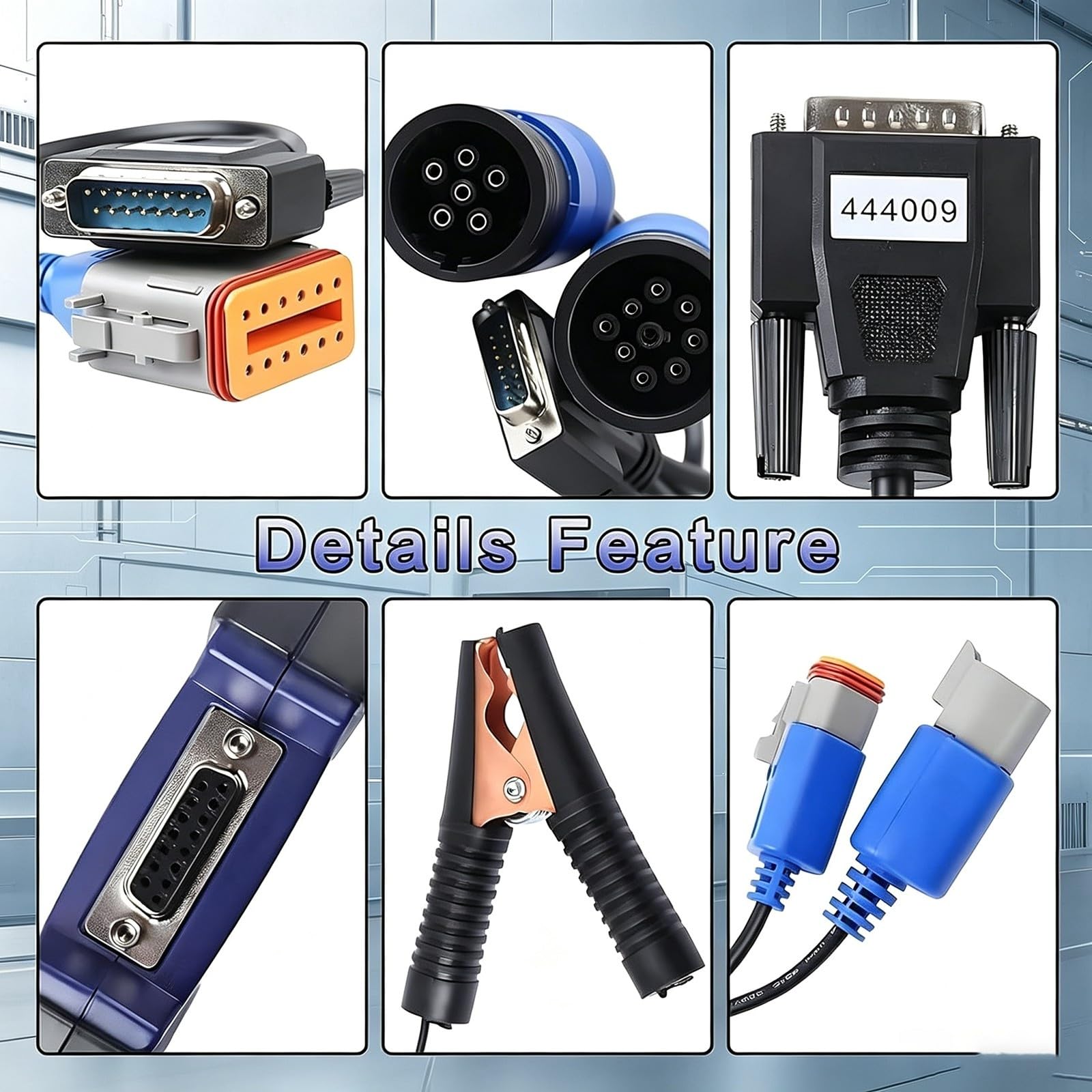 Herramienta de diagnóstico de Camiones de Servicio Pesado USB-Link 3, escáner diésel Bluetooth for Camiones y excavadoras