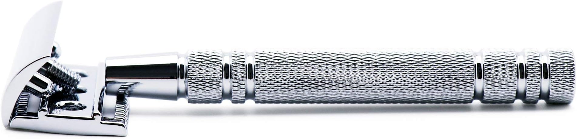 MANION V1 Silver Classic 3-piece Shaving Razor Copper Handle Safety Razor Double Edge Safety Razor