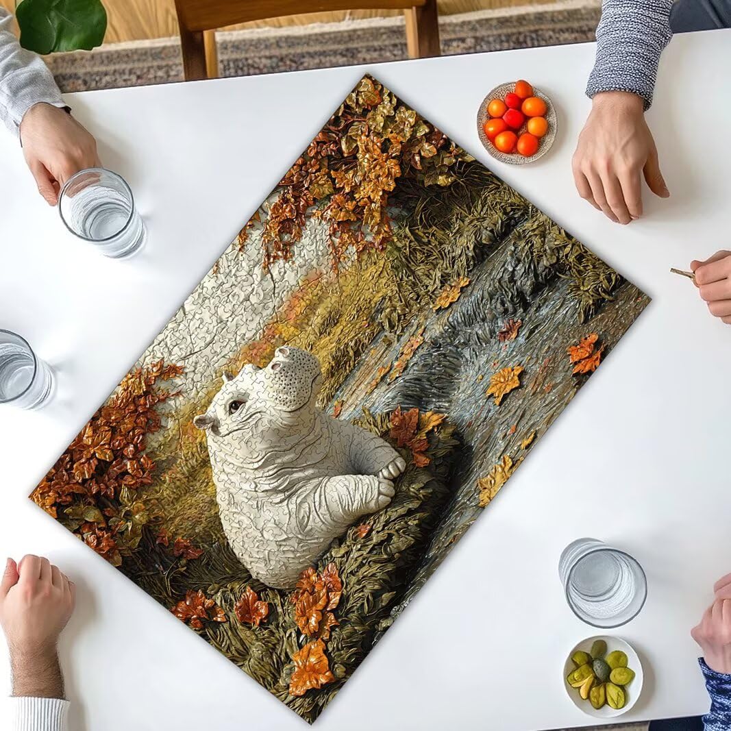 Puzzle Hippotam, Puzzle 2000 Pieces, Puzzle, Prezent Kobieta -8320