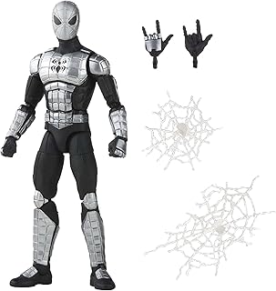 Legends Series Spider-Man 15 cm Spider-Armor Mk I Action Figure Toy, Includes 4 Accessories: 2 Alternate Hands and 2 Web FX