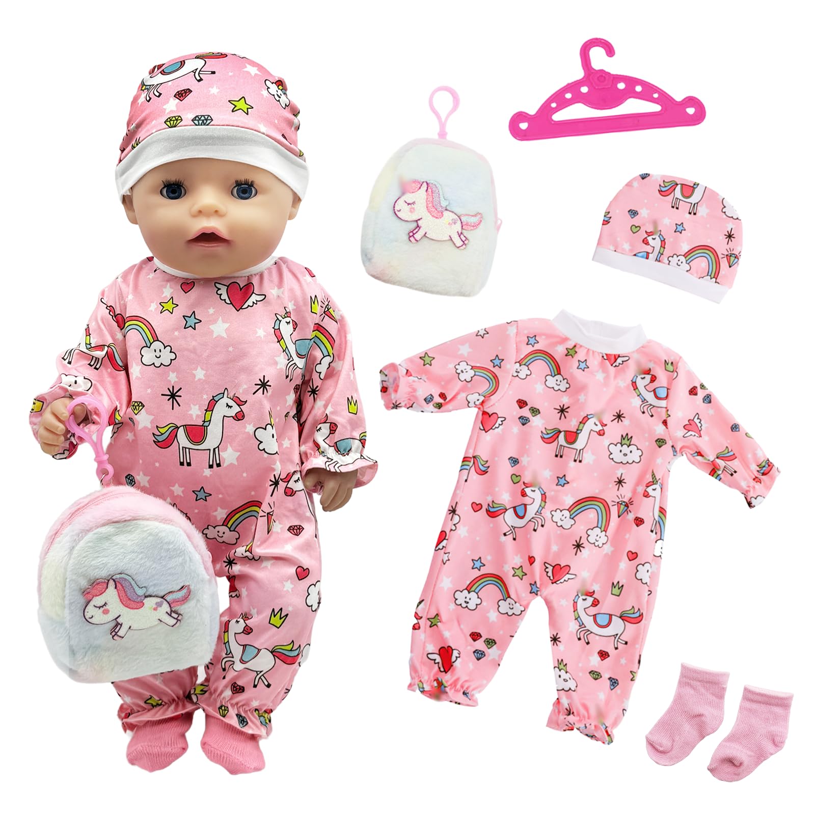 Baby Doll Clothes for 16-18 Inch Dolls