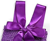 Vista 5 de Koatobbor Disfraz de sirena para niñas, vestido de tutú de sirena, color LED, para Halloween, fiesta de cumpleaños, 3 a 8 años Blanco Led-púrpura