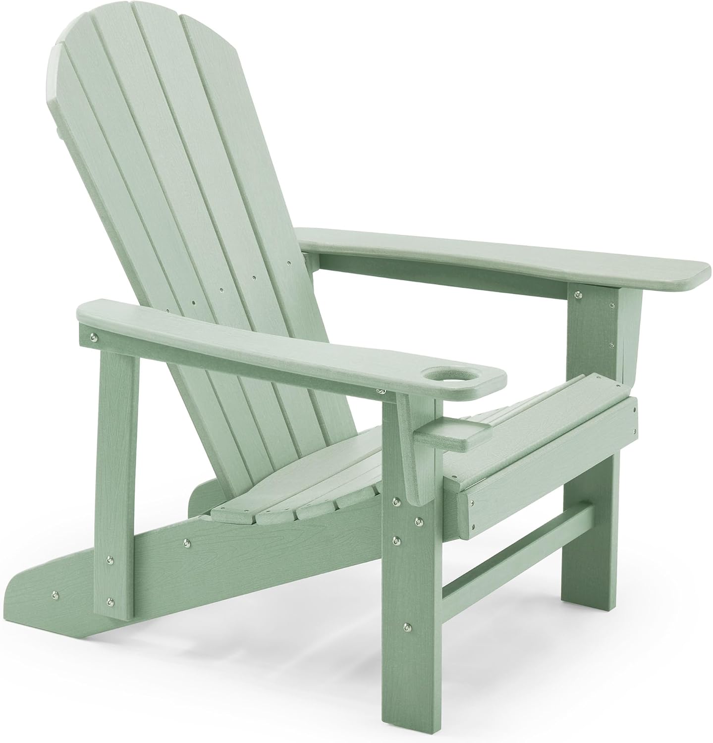 VonHaus Sage Green Adirondack Chair Outdoor Fire Pit Chair for Garden