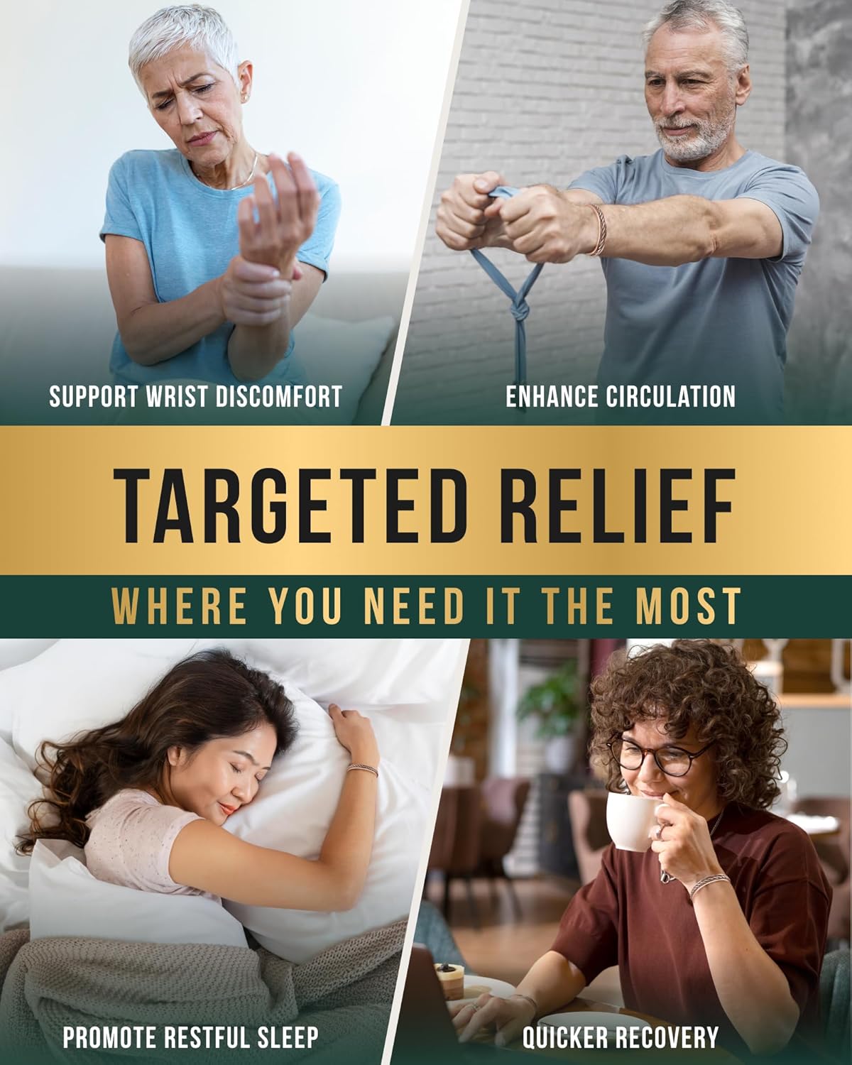 MagnetRX® Women's Copper Bracelet – Effective 99.9% Pure Copper Magnetic Bracelets for Women – Adjustable Womens Copper Cuff Bracelet Bangle (Inlay Wire) - Image 2