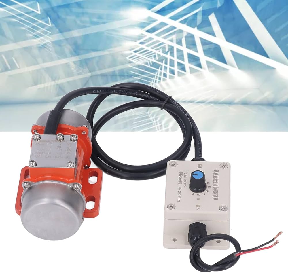 vibration motor amazon ATO 60W Vibration Motor DC Brushless Vibrator Motors 12V 7200rpm with  Variable Speed Digital Display Controller main image 1