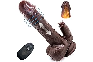 Realistic Vibrating Dildo in Brown