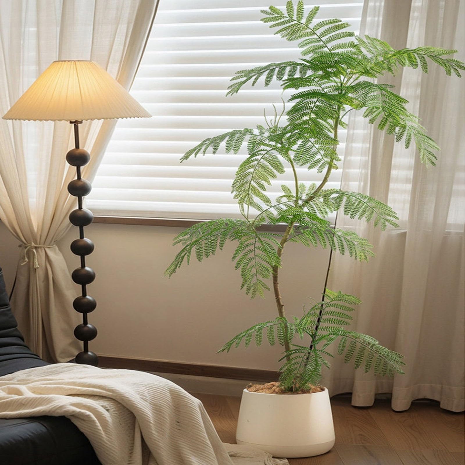 Sztuczna roślina realistyczna, sztuczna roślina doniczkowa do salonu/sypialni/hotelu/biura – nie wymaga pielęgnacji (styl 3, 160 cm)