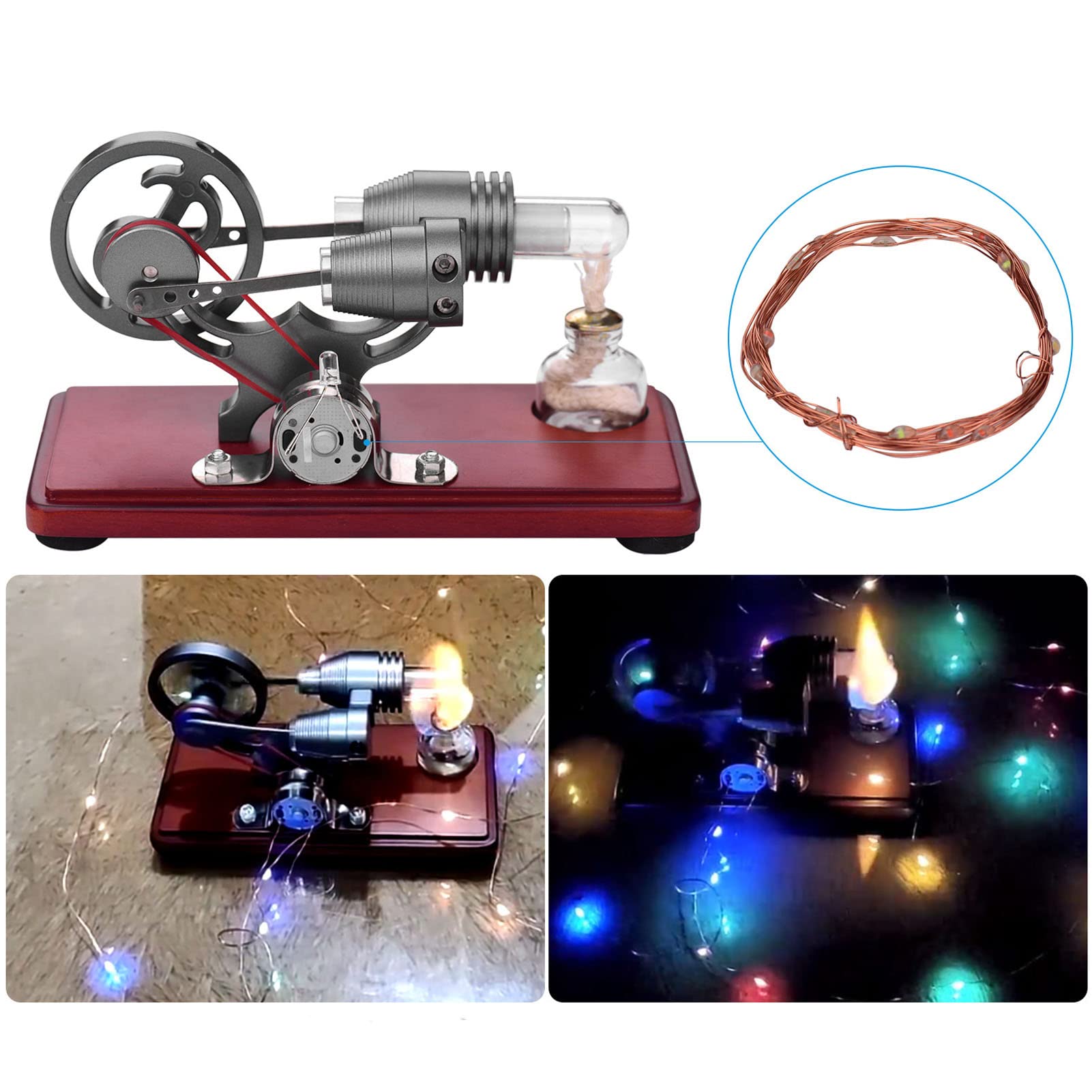 Set di Modelli di Generatori di Motori Kit Fisico Educativo Osservazione per Aula di Fisica