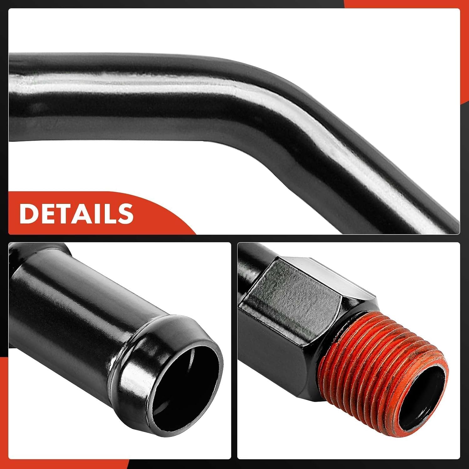 A-Premium Engine Water Pump Inlet Tube - Compatible with Dodge & Jeep Models - Dakota 96-02, Cherokee 91-01, Comanche 91-92, Grand Cherokee 93-04, Wrangler 91-06 - 2.5L 4.0L