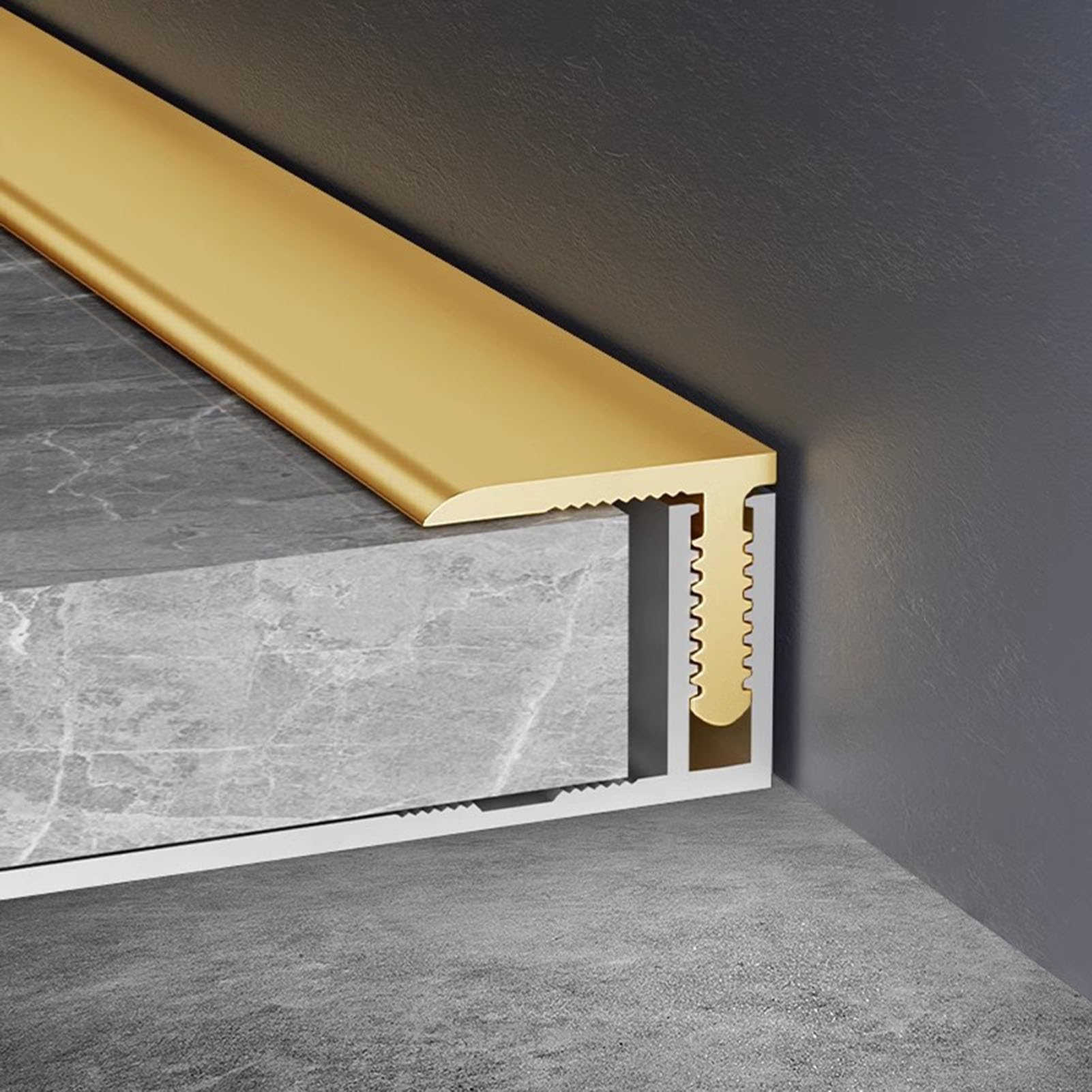 Profil ochronny krawędzi podłogi z podstawą ze stopu aluminium(35 3/8in(0.9m))