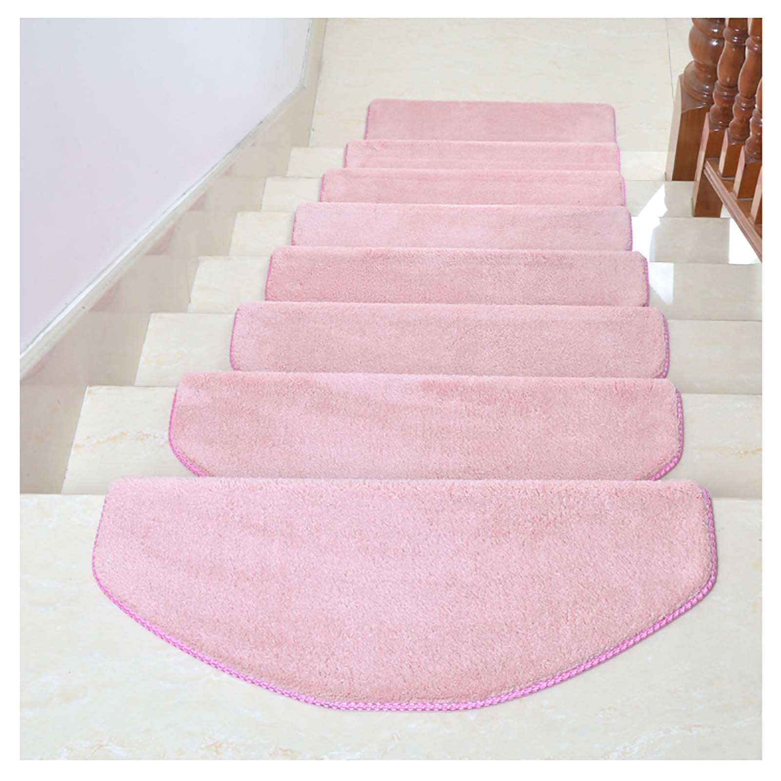Set di copriscale antiscivolo con retro autoadesivo, lavabili in lavatrice, in materiale sisal, per bambini, anziani e animali domestici