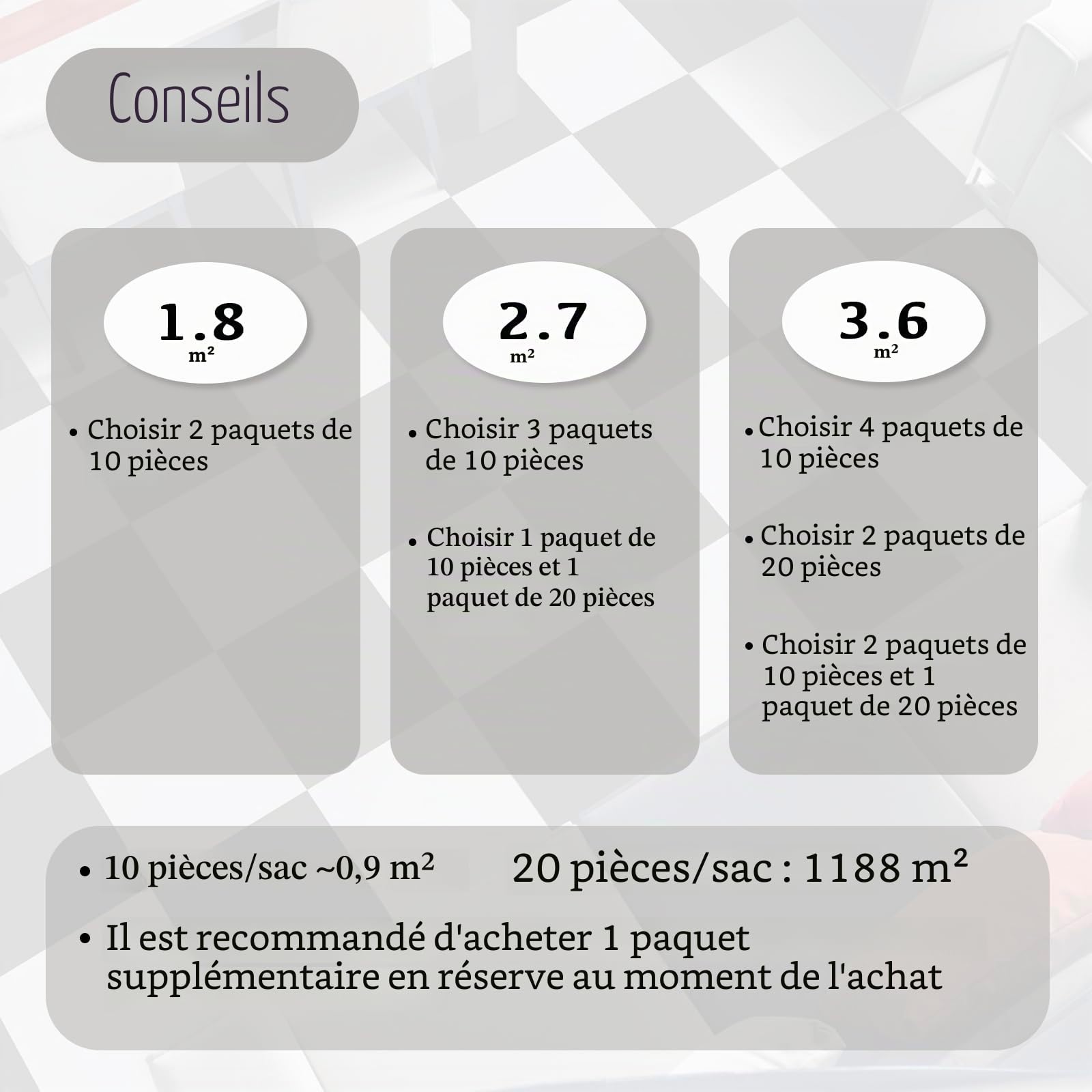 Dalles de Sol à Décoller et à Coller, Revêtement vinyle