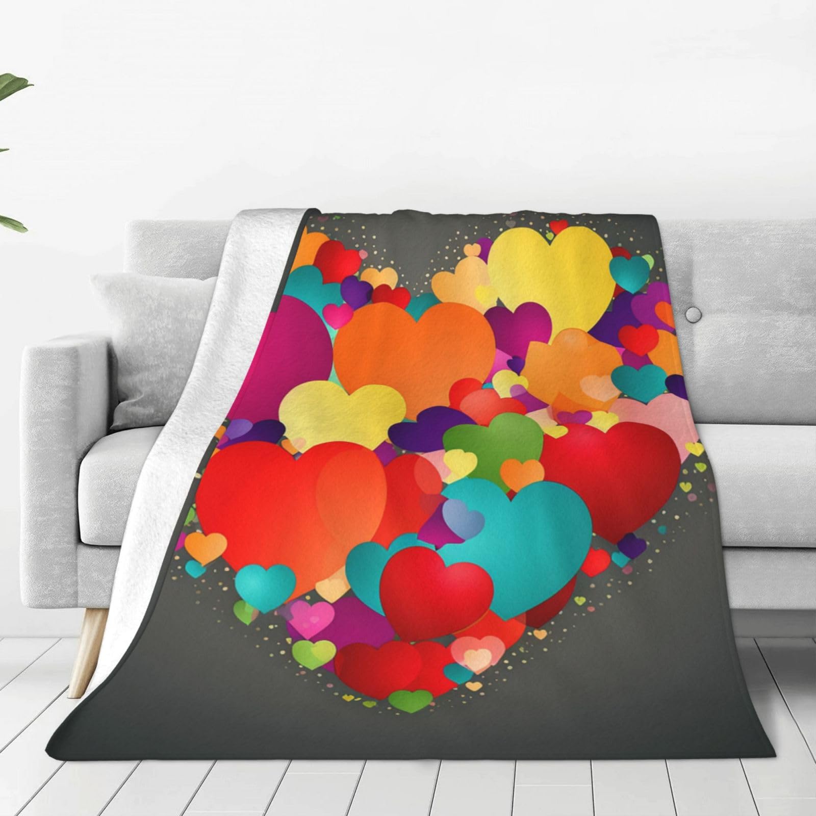 Couverture micro polaire légère et chaude contre les frissons hivernaux dans le salon