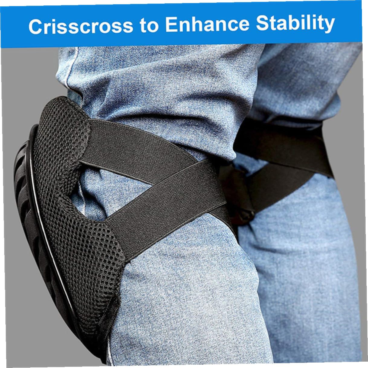 Hard Shell Knee Pad Protector with Wear-resistant Hard Pads, Support Brace for Labor and Gardening, Ergonomic Kneepads Work Protector Set (1 Pair)