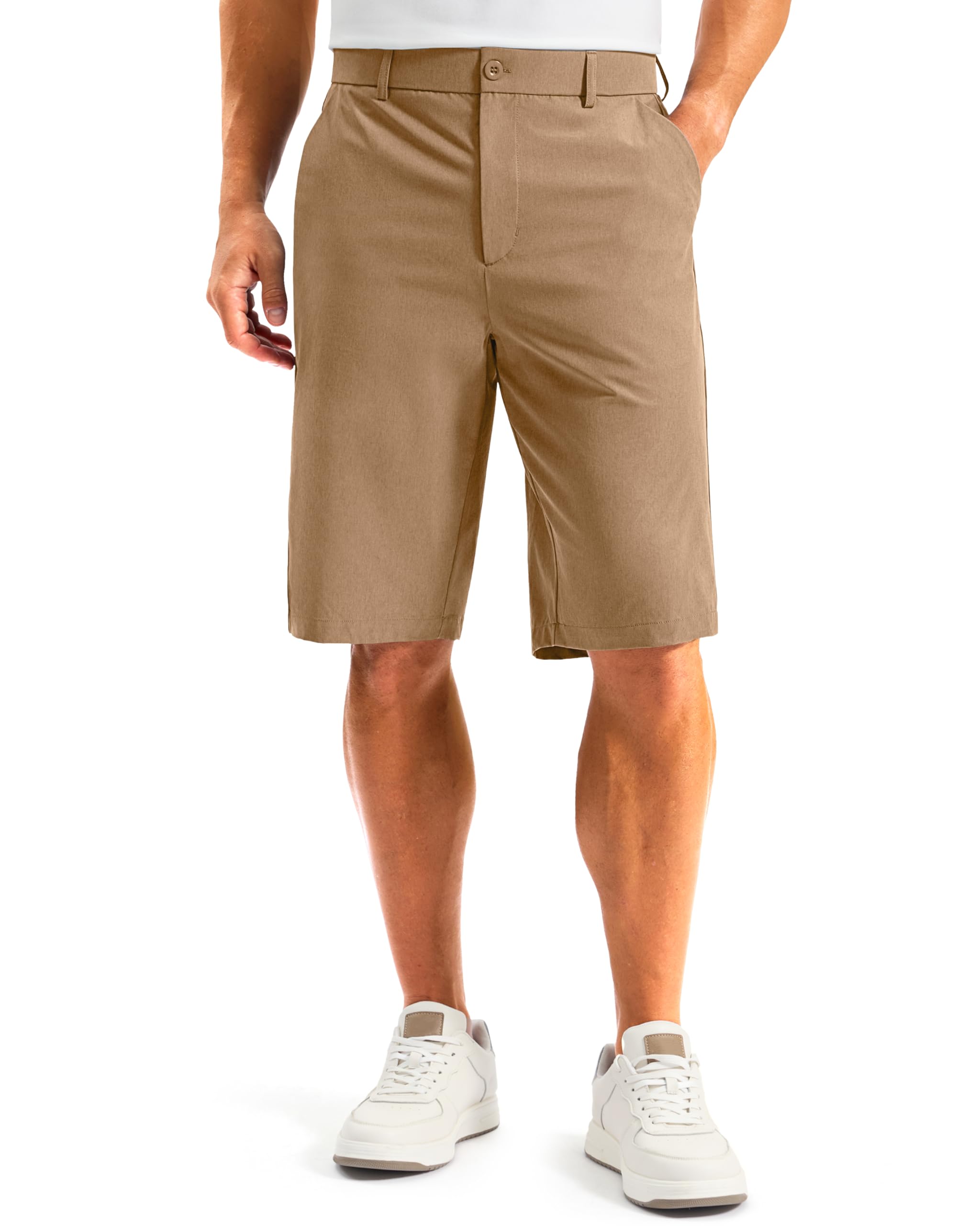G Gradual Mens Golf Shorts 12 Long with 4 Pockets Lightweight Casual Knee Length Short Quick Dry Hiking