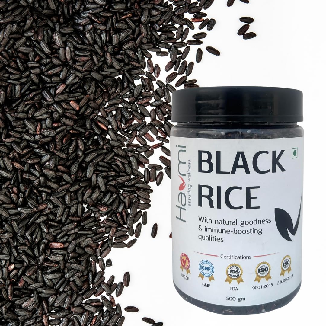 Havmi Black Rice Organically Grown | Unpolished Forbidden emperors Rice with High Protein Rich Antioxidants Minerals & Low Fat - (500GM) (B0CRTQ1SND) Amazon Price History, Amazon Price Tracker
