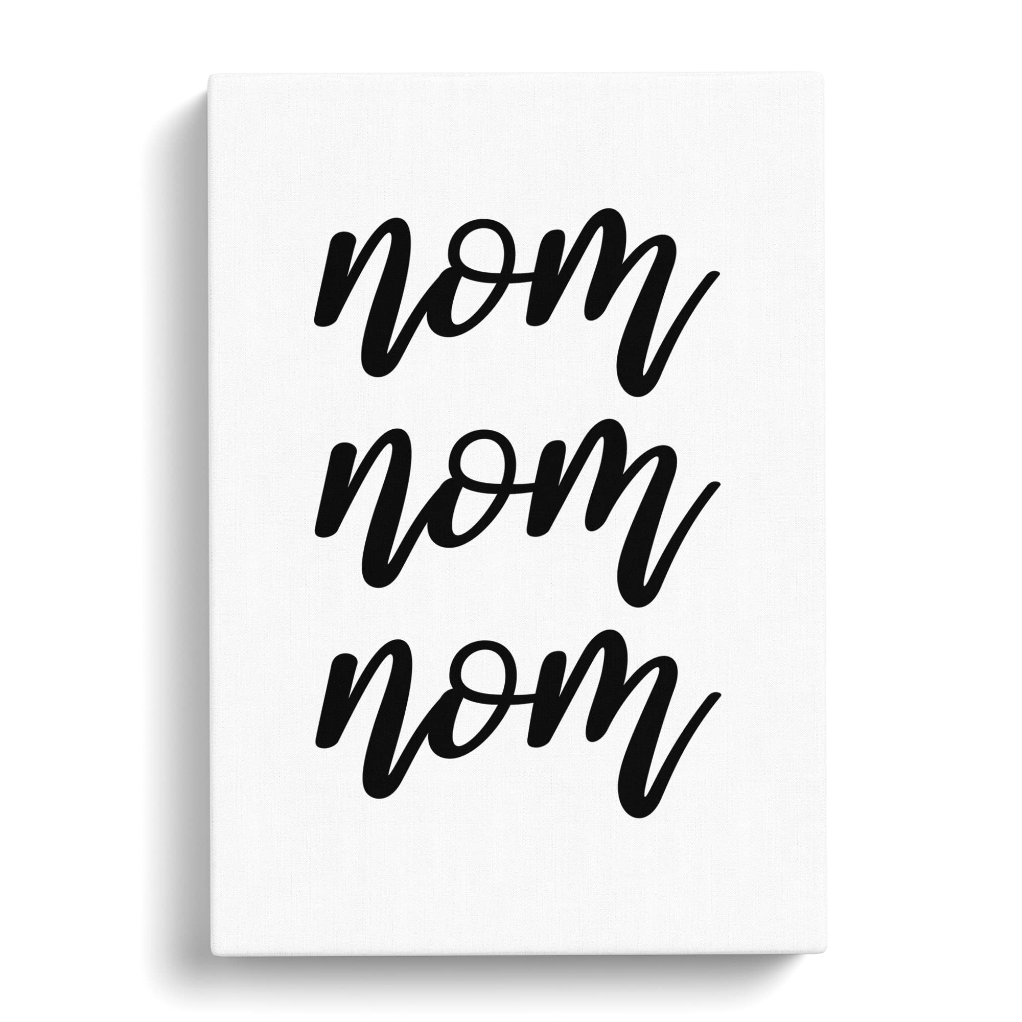 Nom V2 Typography Quote Canvas Print, Mixed, 25L x 50W cm - Image 3