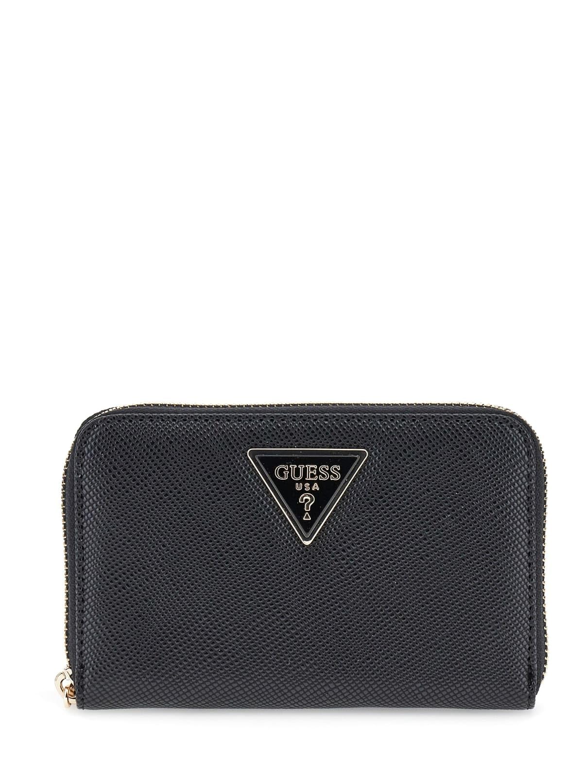 GUESS Monedero Laurel II SLG Medium Zip Around Wallet Black Negro