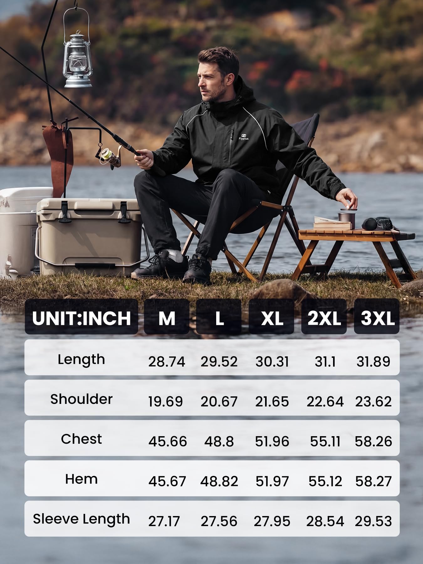 Chubasquero para hombre, ligero, impermeable, plegable, con capucha, chaqueta reflectante para bicicleta, cortavientos, transpirable, para senderismo, correr, camping al aire libre