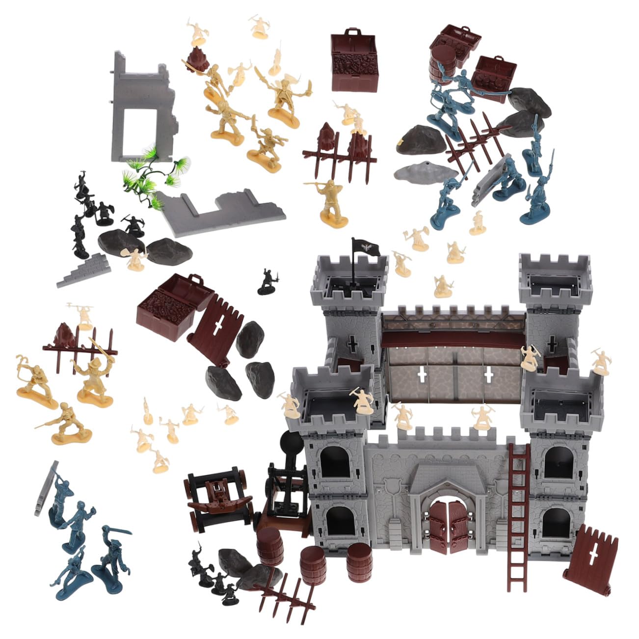 Set Da Gioco Pirata 310 Pezzi Castello e Accessori Per Ragazzo Ragazza, Giocattoli Pirata in Plastica Sicura Per Ragazzi, Set Da Gioco Educativo Per Feste e Compleanni