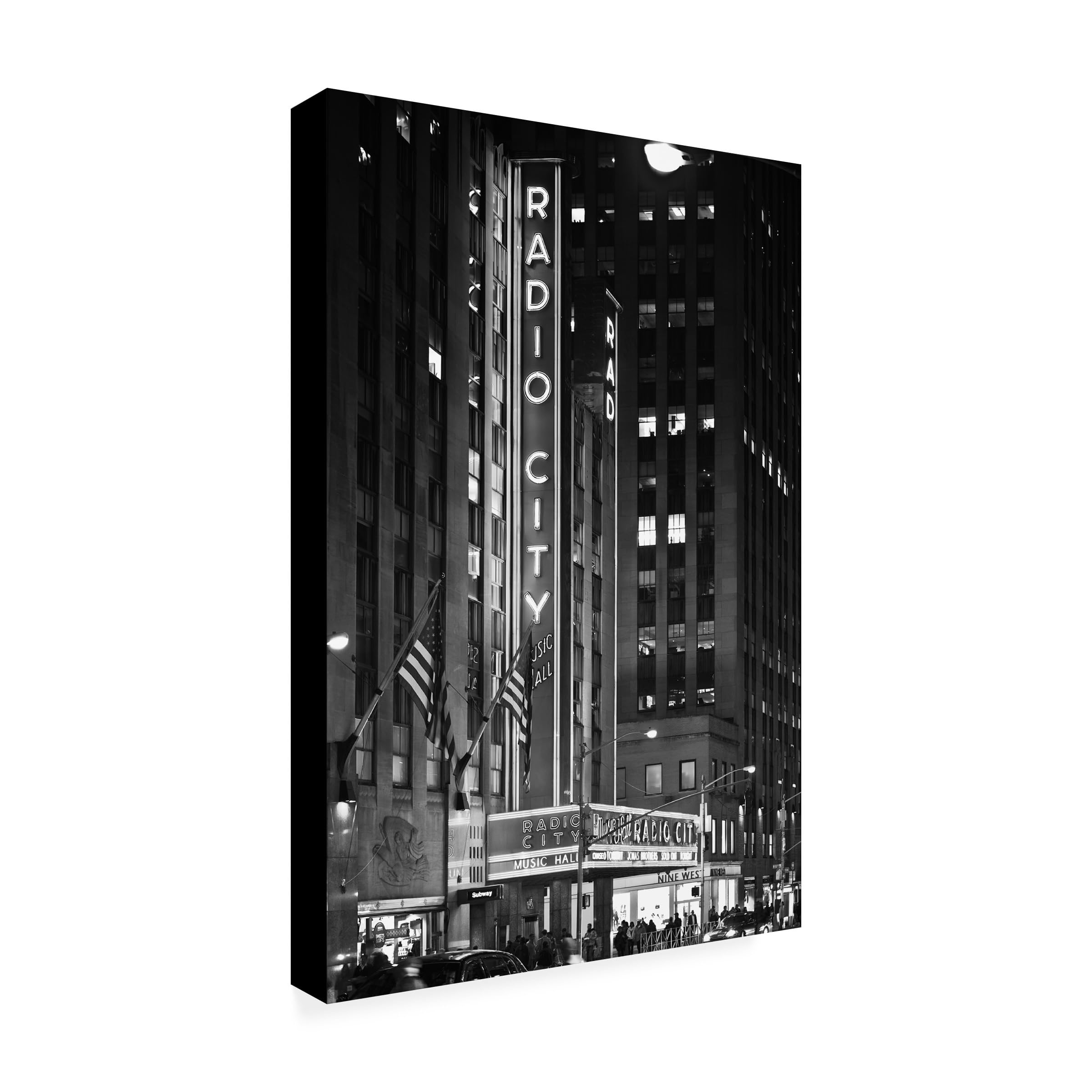Wrapped Canvas Wall Art - Philippe Hugonnard Radio City Music Hall Wall Art for Living Room Bedroom or