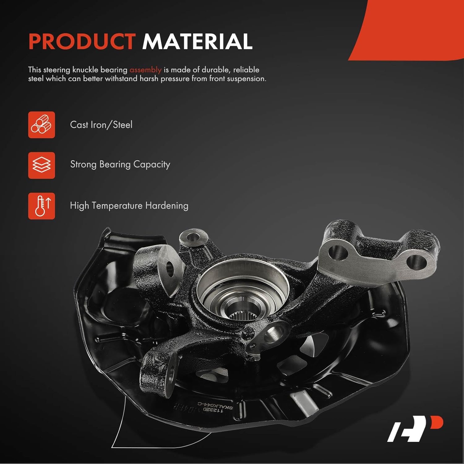 A-Premium Front Right Steering Knuckle & Wheel Bearing Hub Assembly Compatible with Toyota Camry 2007-2011 & Lexus ES350 2007-2012, Passenger Side