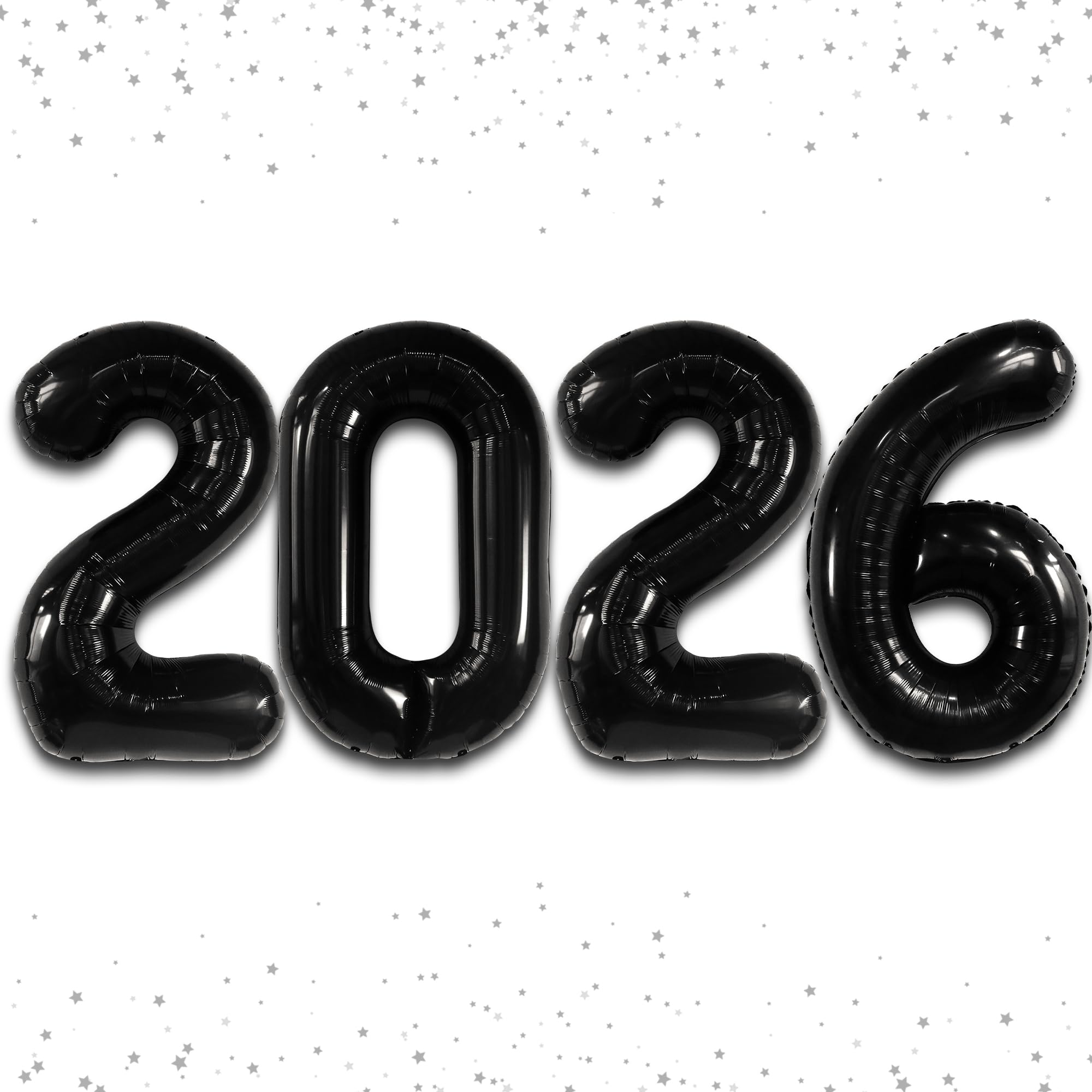 KatchOn, Giant Black 2026 Balloons – 42 Inch | New Year Balloons | 2026 Balloon Numbers | Black Balloon for New Years Decorations 2026 | NYE Decorations | New Years Eve Party Supplies 2026