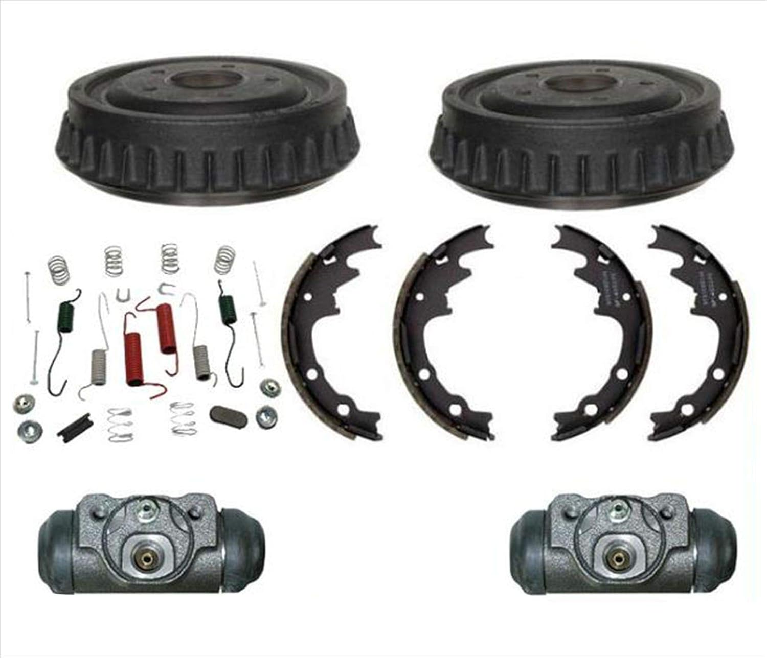 9 Inch Drums Brake Shoes Wheel Cylinders & Hardware Replacement Parts For Ford Ranger 1983 1984 1985 1986 1987 1988 1989 1990 1991 1992 1993 1994 Rear Wheel Drive