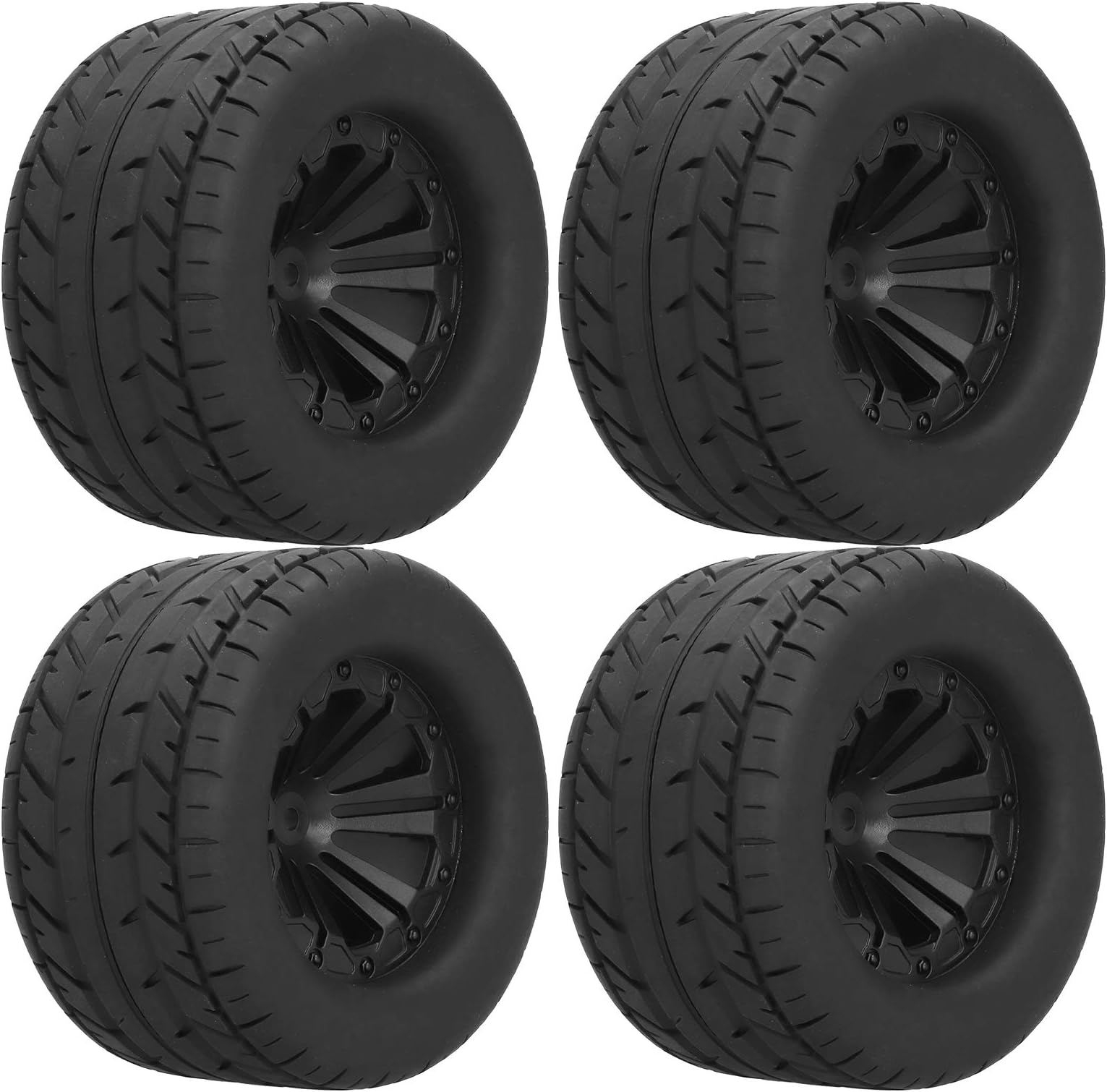 Duratrax Rc Tires 24x24x7 4pcs 115mm Wheel Tires - Fit for 1/10 Rc Car Model