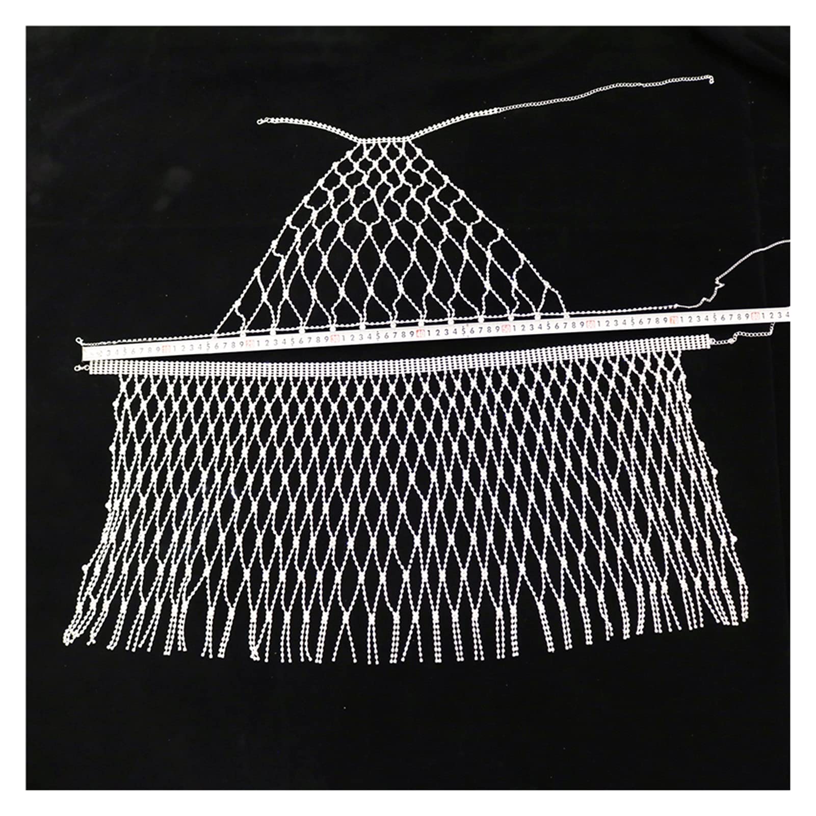 Body Chain Design Cristal Chaîne Maille Body Soutien-Gorge Et sous-Vêtements Bijoux pour Femmes Mode Bikini Bijoux Corps Chaîne Lingerie (Couleur Principale De La Pierre : Or, Couleur :)