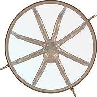 Vista 10 de Powell Mesa de centro Olivia Octopus con tapa de cristal dorado