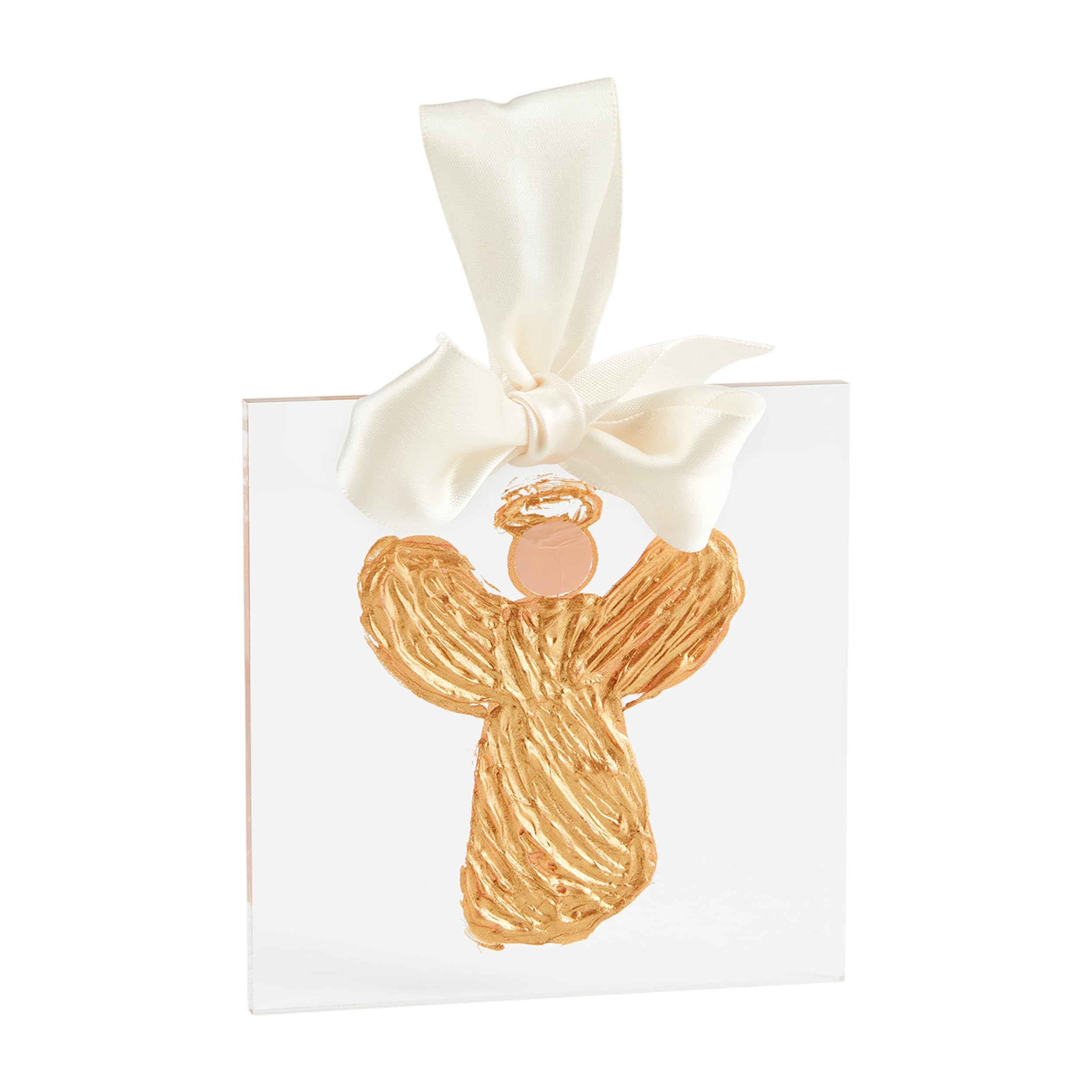 Ange en acrylique doré Mud Pie petit cadeau de Noël 10,2 cm pour gâter vos proches