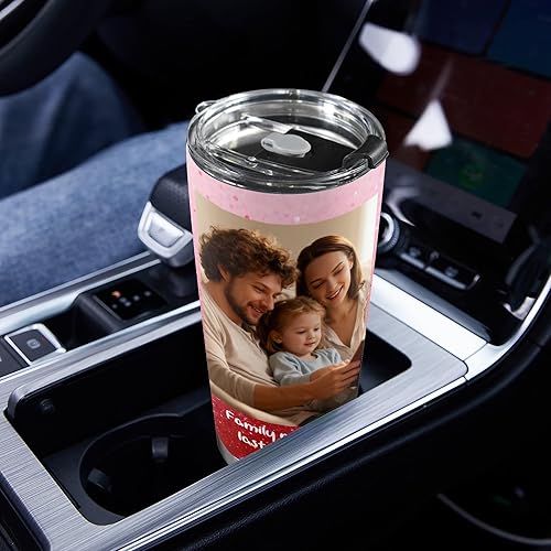 Miniatura 6 de Personalized Picture Tumbler for Men Women,Gift for Dad Mom Families Friends,Custom Photo Image & Text Travel Mug,Insulated Stainless Steel Coffee
