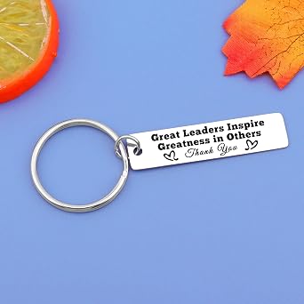 24PCS Leadership Gifts for Women Men Keychain Appreciation Gifts for Leaders Managers Birthday Work Office Gift Keyring Manager Present for Boss Mentor Christmas Birthday Bosses Day Present
