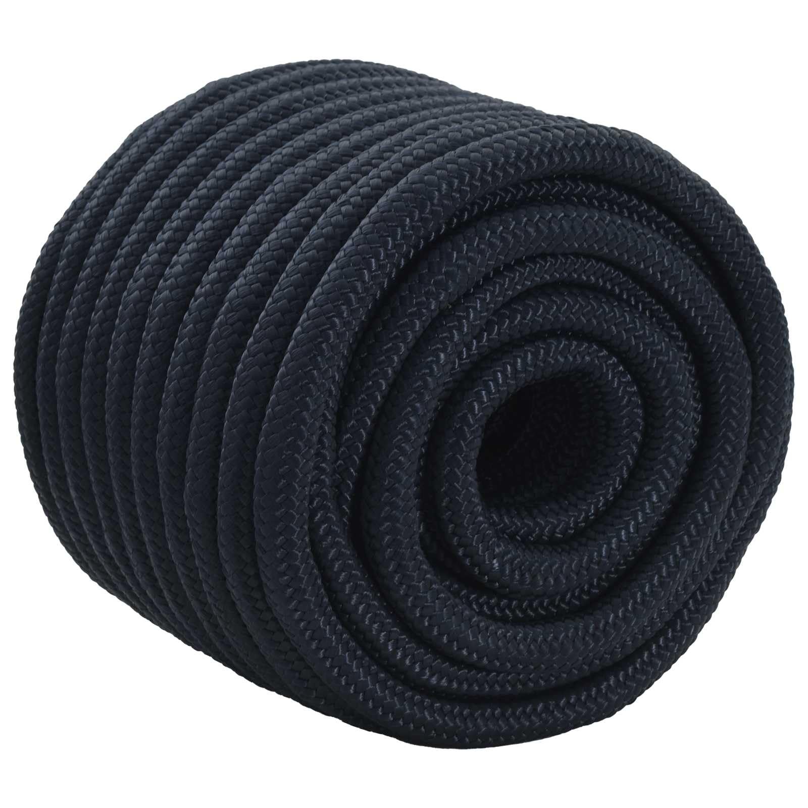 Cuerda para barco azul real, 25 m, poliéster, resistente a los rayos UV, resistente a la intemperie, para puerto, mar y exterior, para tensar y asegurar