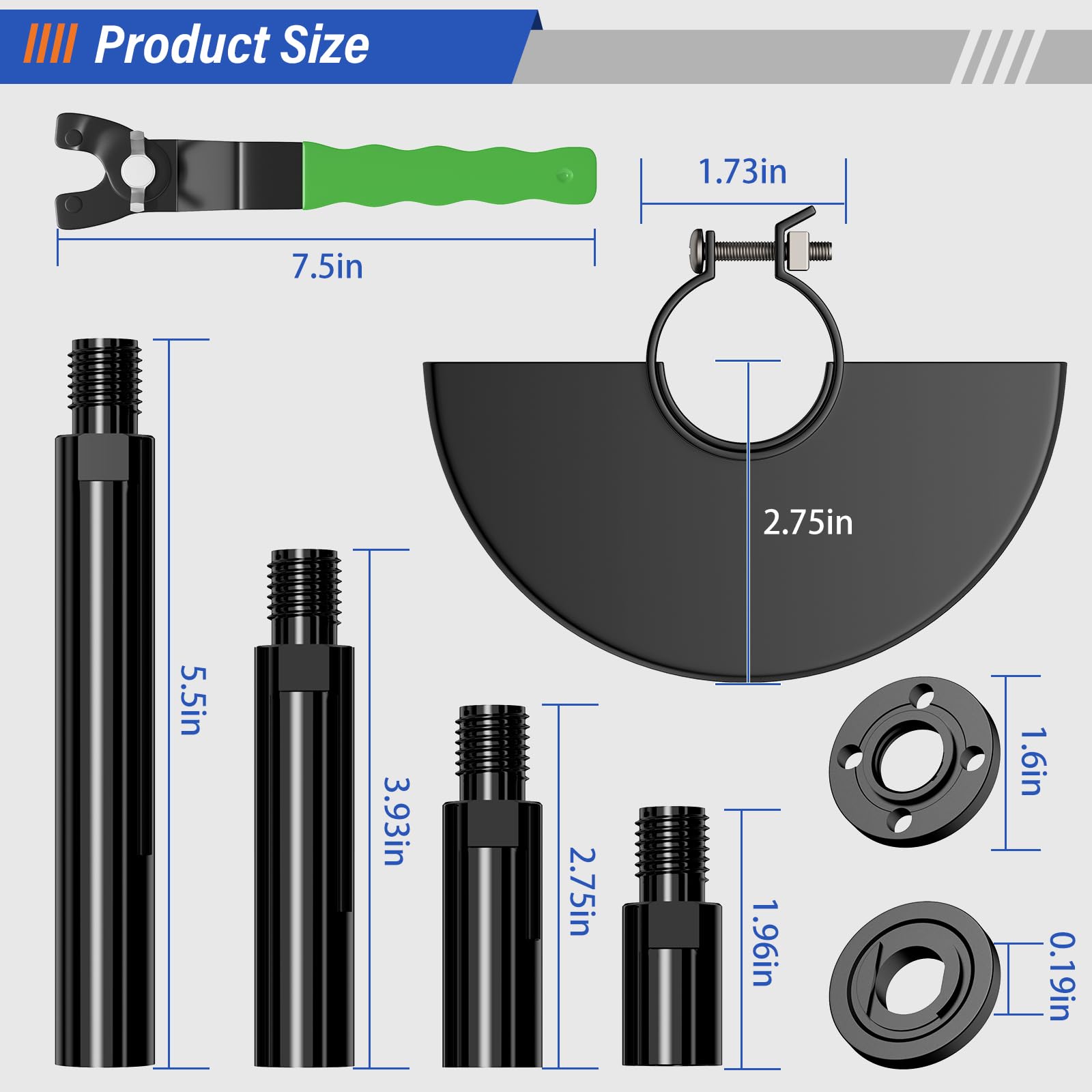 BURMONG Angle Grinder Extension Kit - Reach Every Spot -3