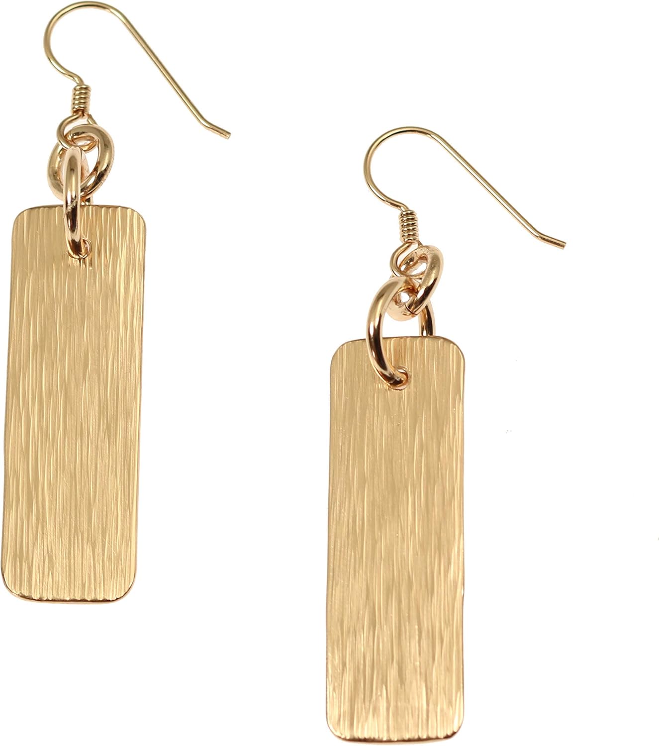 Bronze Bark Dangle Earrings