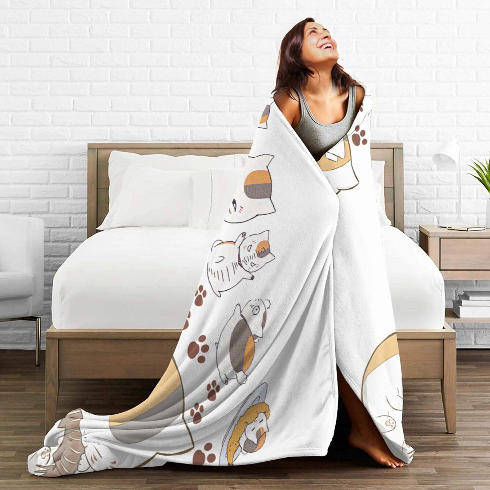 Amazon｜毛布 夏目友人帳 ニャンコ先生 (21) アニメ ひざ掛け